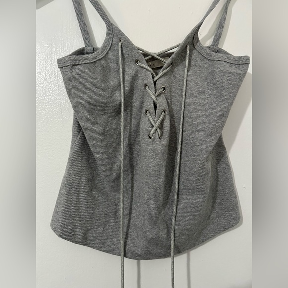 BNWT grey cropped tank top - Picture 1 of 2